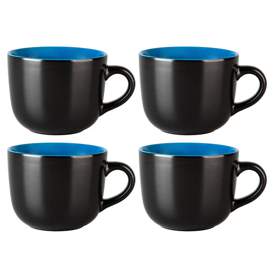 AmorArc Jumbo Coffee Mugs Set of 4- BLUE